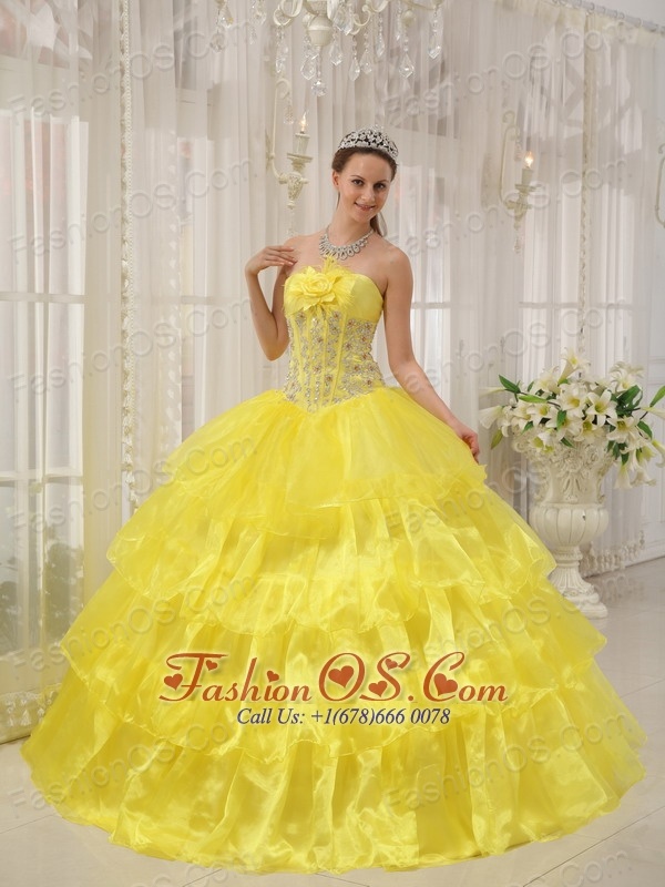 beautiful yellow gowns