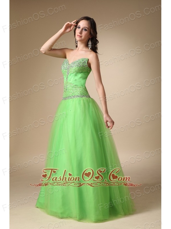 green tulle