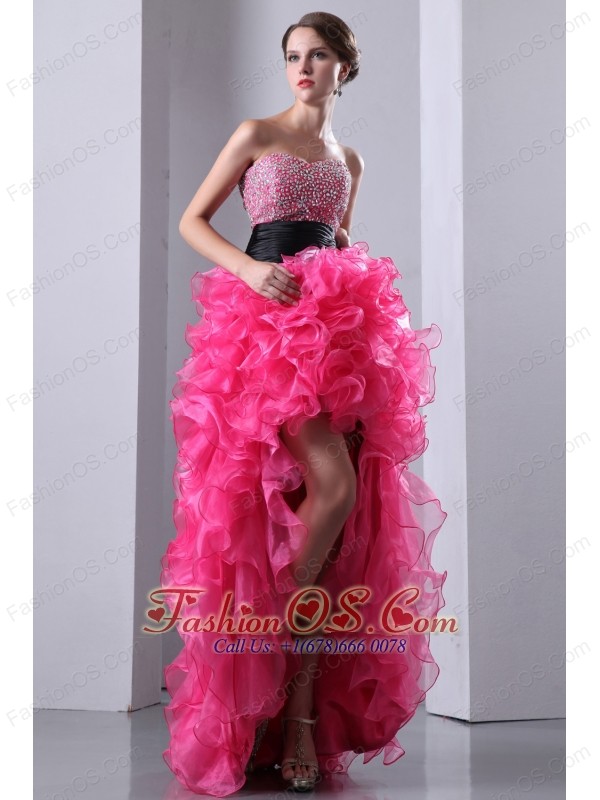 Hot Pink Mermaid Prom Dress