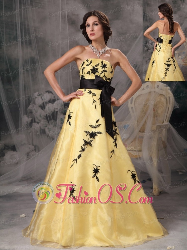 yellow and black prom