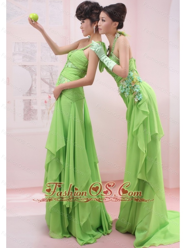 green spring dresses