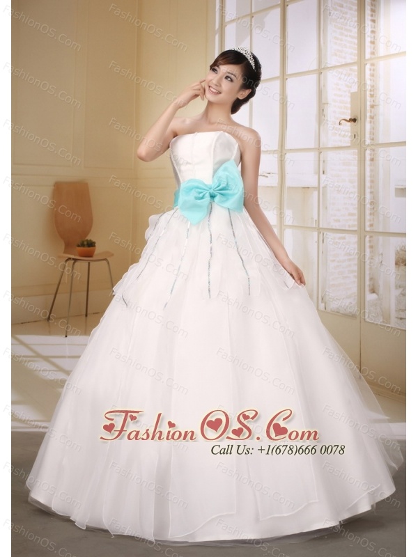 Blue Sash Wedding Dresses Fashion Dresses