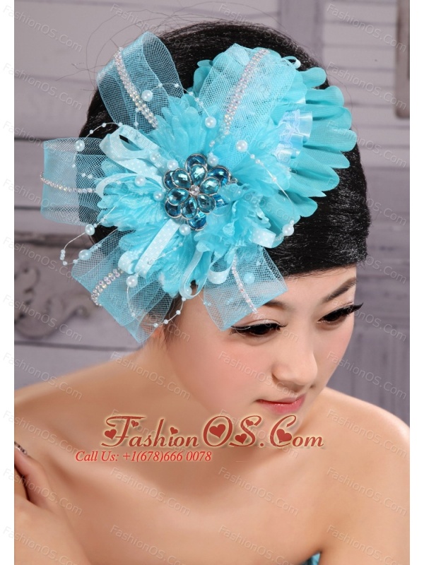 Lovely Tulle Side Clamp Rhinestones For Party