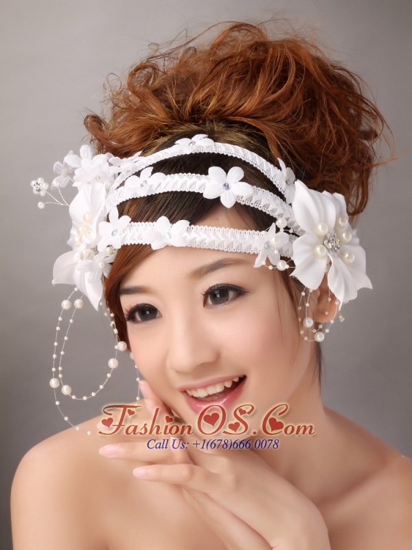 Beautiful and Hand Made Flowers For Headpiece With Pearl