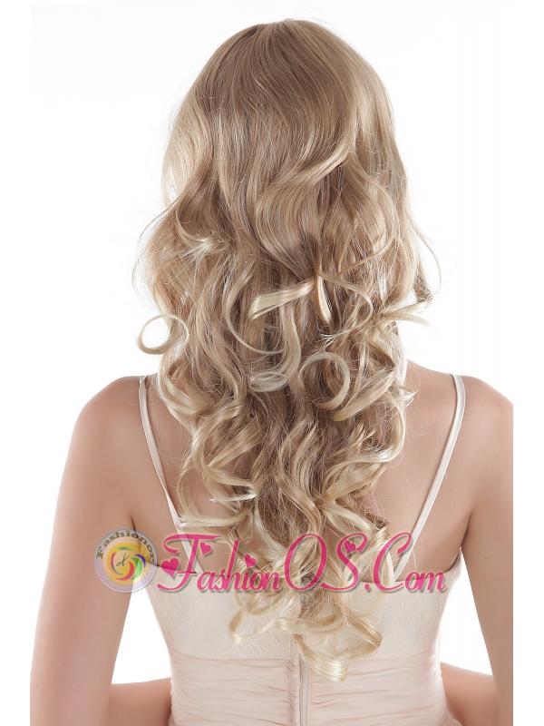 Long High Quality Synthetic Blonde Curly Hair Wig