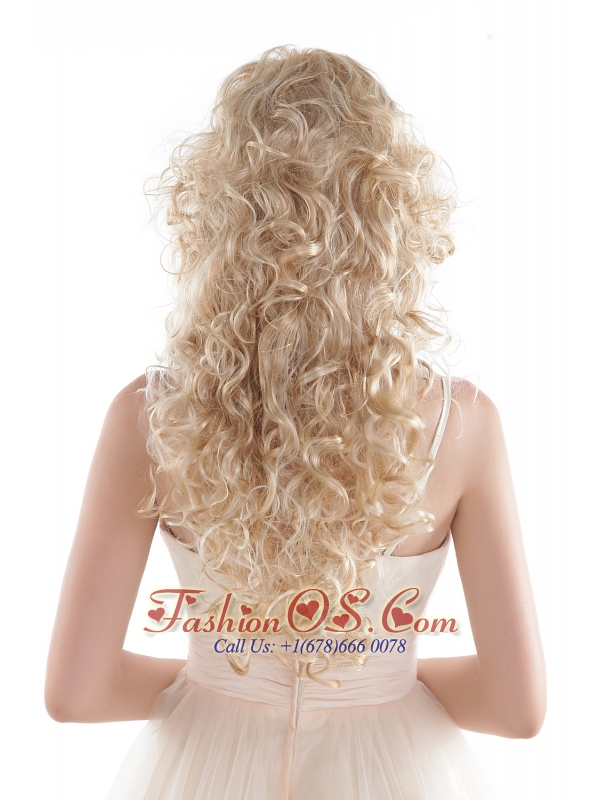 Long High Quality Synthetic Blonde Wavy Hair Wig