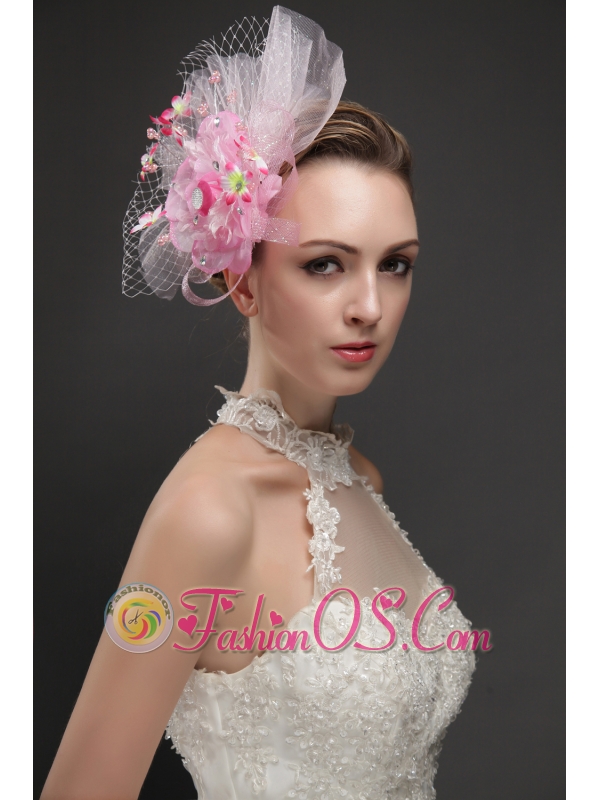 Gorgeous Net With Flowers Ribbons Women 's Fascinators