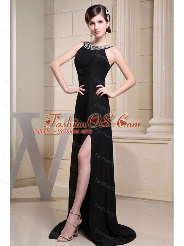 Betaau Beading and High Slit For Prom Dress