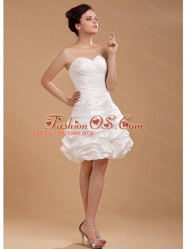 Custom Made For 2013 Prom Dress With Sweetheart and Pick-ups Knee-length