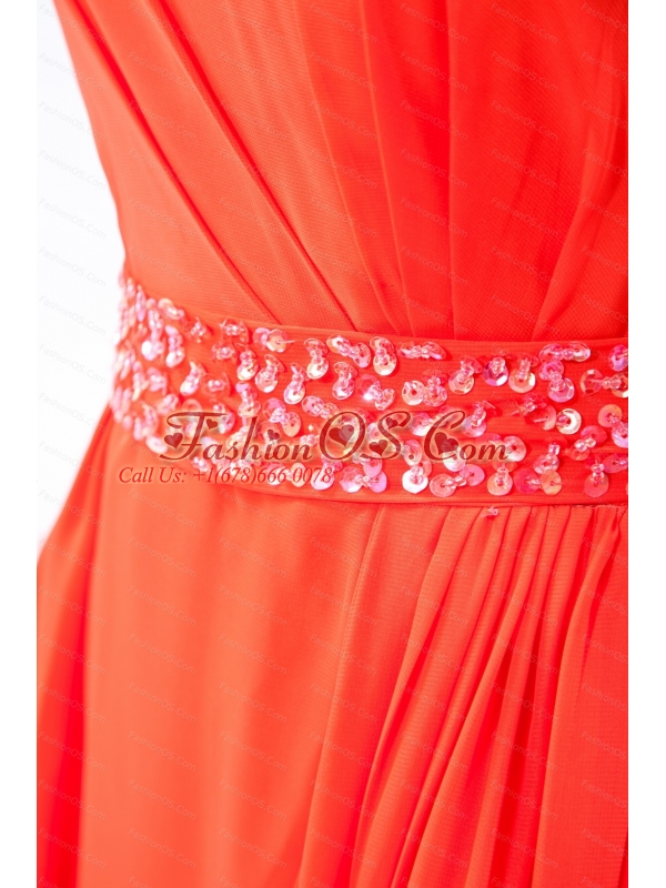 Beading Red Strapless Empire 2013 Dama Dress for junior