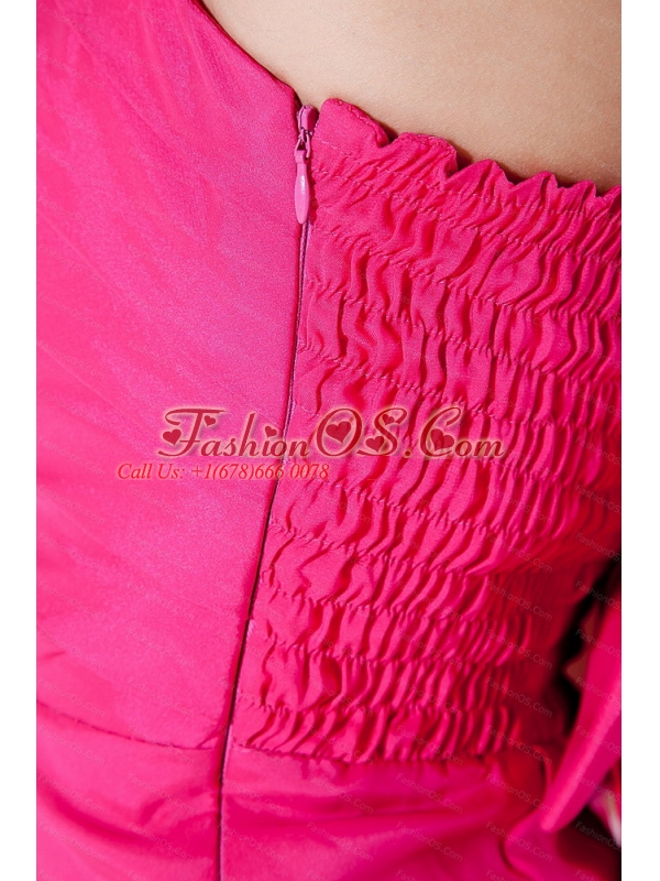 Ruch Hot Pink Mini-length Taffeta Dama Dress 2013