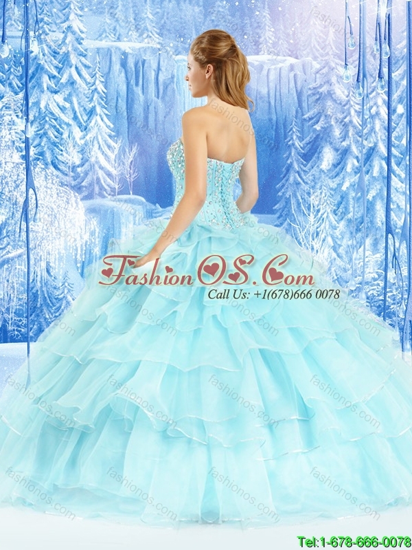 Latest Sweetheart Quinceanera Dresses with Ruffled Layers