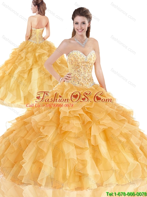 Newest Sweetheart Beading Quinceanera Gowns with Lace Up