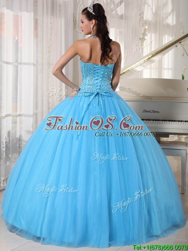 New Arrival Beading Ball Gown Floor Length Quinceanera Dresses
