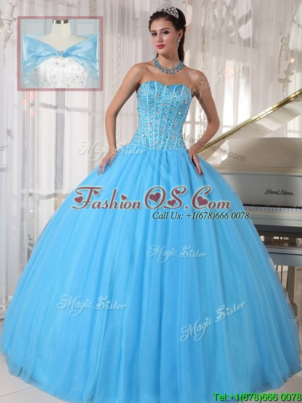 New Arrival Beading Ball Gown Floor Length Quinceanera Dresses