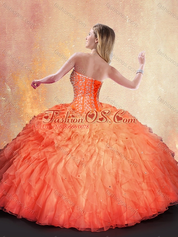 Discount Ball Gown Beading and Ruffles Sweet 16 Quinceanera Dresses 2016