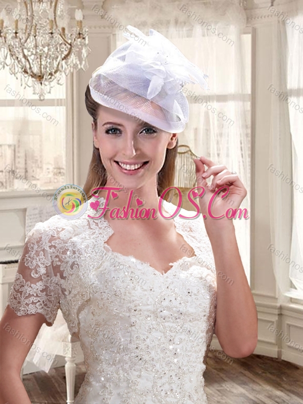 2016 Latest A Line Wedding Dresses with Lace and Appliques