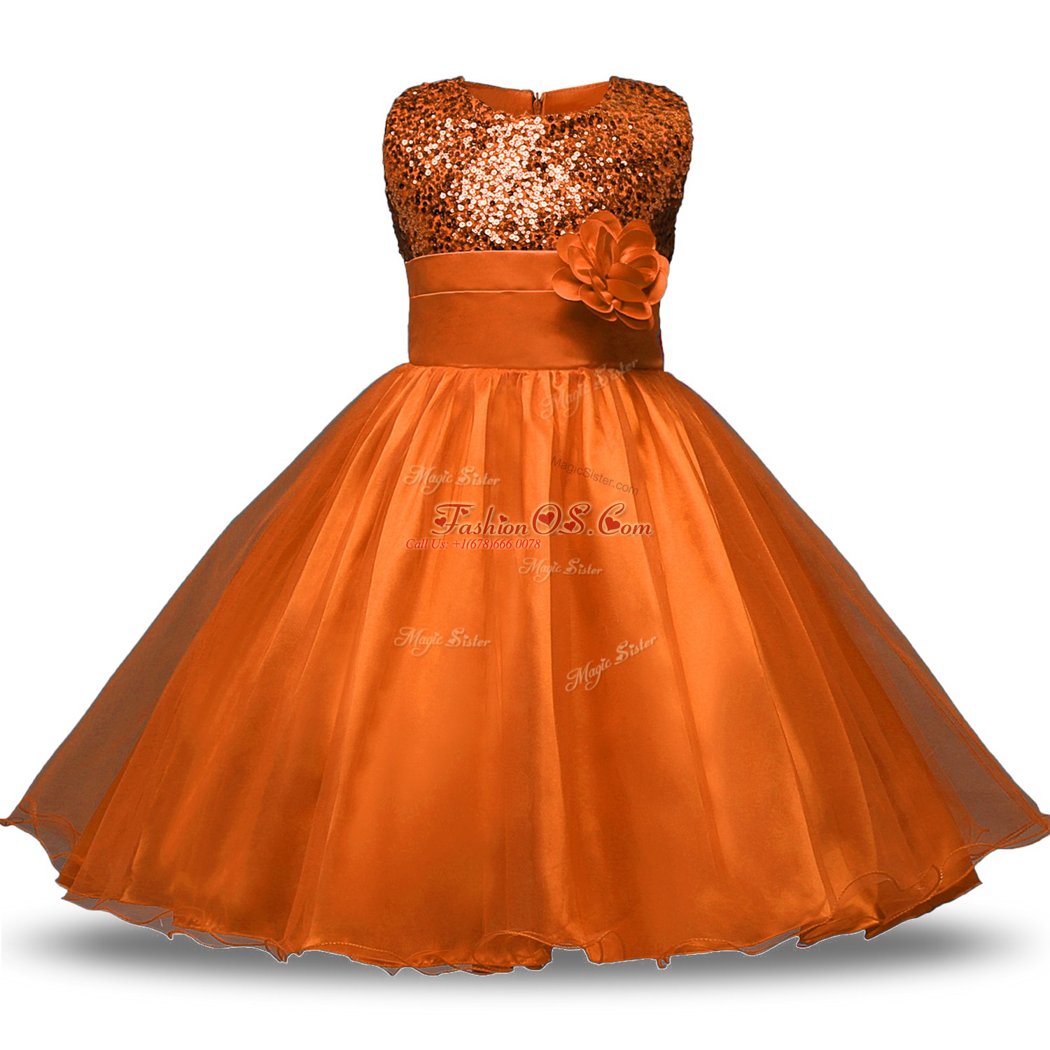 rust flower girl dresses
