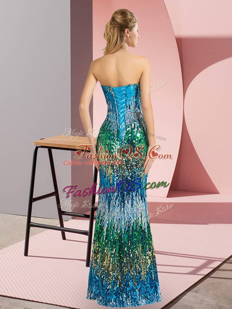 High Class Sweetheart Sleeveless Homecoming Dress Beading and Sequins Lace Up