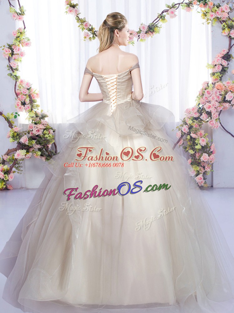 Designer Floor Length A-line Sleeveless Grey Quinceanera Gown Lace Up