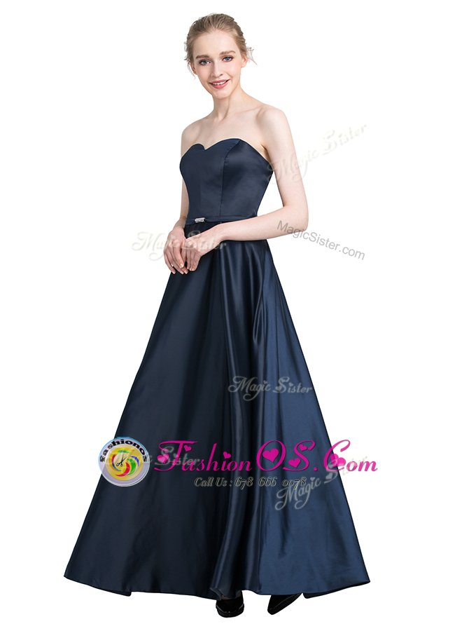 Sleeveless Lace Zipper Prom Evening Gown