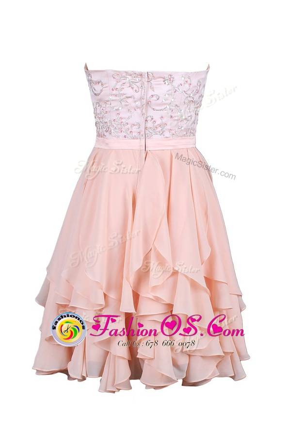 Sleeveless Beading and Appliques Zipper Cocktail Dresses